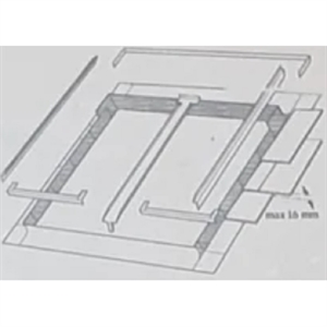 VELUX EBL 0021B udvendig tvilling inddækning til flade tagmaterialer op til 16 mm
